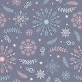 Seamless pattern on grey background Royalty Free Stock Photo