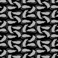 Seamless pattern grey mice or rats. Abstract vector background for pest control, laboratory, animal, or monochrome textile print Royalty Free Stock Photo