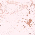 Seamless pattern - grunge brush strokes in pastel gold rose pink on white background Royalty Free Stock Photo