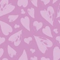 Seamless pattern with grunge hearts. Vector illustration. Love stories. Fashionable fabric, wrapping paper. grunge Royalty Free Stock Photo