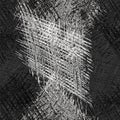 Seamless pattern with grunge striped shabby rough holed elements in black, white,grey colors