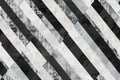 Seamless pattern with grungy black and white chevron design, its textured appearance perfect for modern wallpapers