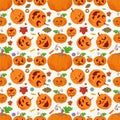 Seamless pattern 3 for the Halloween holiday the background is isolated