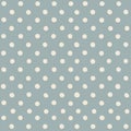 Seamless pattern, hand drawing polka dot seamless pattern with off white circles repeating on a pastel blue background Royalty Free Stock Photo