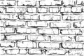 Seamless pattern of hand drawn brick wall creating a grunge background Royalty Free Stock Photo