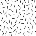 Seamless pattern with hand drawn doodle strokes