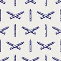 Seamless pattern with hand drawn e-cigarette Royalty Free Stock Photo