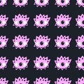 Seamless pattern with hand drawn eyes on black background. Abstract texture. Vector illustration