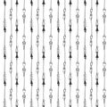 Seamless pattern with hand drawn flying arrows Royalty Free Stock Photo