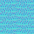 Seamless pattern with hand drawn futuristic bright curved and rounded shapes