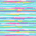 Seamless pattern with hand drawn futuristic bright stripes