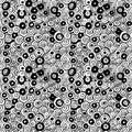 Seamless pattern with hand drawn grunge circles. Ink illustration. Royalty Free Stock Photo