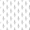 Seamless pattern of hand drawn lavender