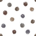 Seamless pattern with hand drawn peppercorns