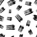 Seamless pattern with hand drawn scribble smears Royalty Free Stock Photo