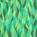 Seamless pattern with hand drawn watercolor green grass. Artistic texture background. Royalty Free Stock Photo
