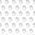 Seamless pattern with handbreadth