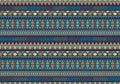 Seamless pattern with handmade ancient ethnic symbol. Vector tribal aztec stripes vintage. Background for fashion textile ready