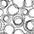 Seamless pattern of hanks of barbed wire Royalty Free Stock Photo