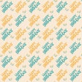 Seamless pattern Happy Birthday kids party vector Eps 10 Illustration,Design for fashion , Kids,fabric, textile, wallpaper, cover Royalty Free Stock Photo