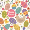 Seamless pattern Happy Easter