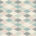 Seamless pattern with hatched diamonds. Argyle wallpaper. Rhombuses and lozenges motif. Repeated geometric figures Royalty Free Stock Photo