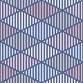 Seamless pattern with hatched diamonds. Scale wallpaper. Rhombuses and lozenges motif. Repeated geometric figures Royalty Free Stock Photo