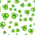 Seamless pattern of the head of a frog Royalty Free Stock Photo