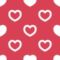 Seamless pattern with heart