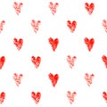 Seamless pattern hearts