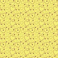 Seamless pattern of hearts Royalty Free Stock Photo
