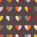 Seamless pattern with hearts. Vector illustration