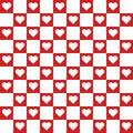 Seamless pattern with hearts. Vector illustration