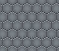 Seamless pattern of hex cobblestone pavement Royalty Free Stock Photo