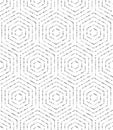 Seamless Pattern With Hexagonal Dotted Shapes Royalty Free Stock Photo