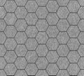 Seamless pattern of the hexagonal netting, geometric line art texture, pencil repeat backdrop. Grey tile design, minimal modern Royalty Free Stock Photo