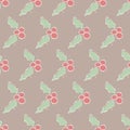 Seamless pattern holly.