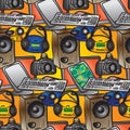 Seamless pattern home media technology