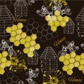 Seamless pattern honey