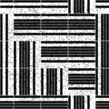 2391 Seamless pattern with horizontal black stripes, modern stylish image.