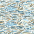 Seamless pattern with horizontal wave Threads