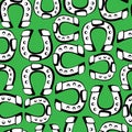 Seamless pattern horseshoe