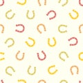 Seamless pattern - horseshoe (good luck symbol)