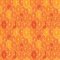 Seamless pattern with illustration of orange slices Royalty Free Stock Photo