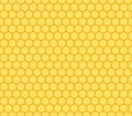 seamless pattern: illustration of yellow honeycombs background
