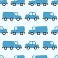 Seamless pattern with the image of cars. Children\'s print for boys.