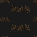 Seamless pattern with the image of fire. Nostalgia for the year 2000, Y2k style Design template