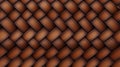 a seamless pattern image that realistically captures the intricate details of a woven leather texture. SEAMLESS PATTERN