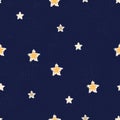 Seamless pattern. A pattern with the image of stars. Seamless pattern with the image of the night starry sky. Vector Royalty Free Stock Photo