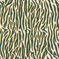 Seamless pattern. Imitation of skin of tiger. Grey and golden stripes on beige background. Animal print. Striped pattern